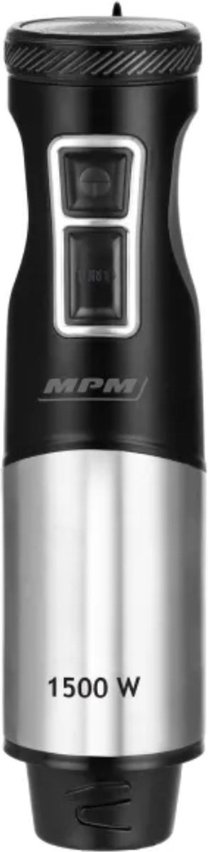 MPM - RVS Staafmixer - Mixer met Snelheidsregeling en Turbofunctie - 1500W - Zwart — afbeelding 4