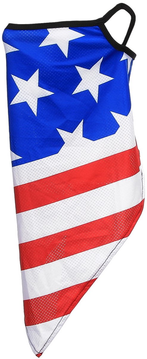 101 INC - Face mask with earloop USA big star style 5 (kleur: n.a. / maat: NVT)
