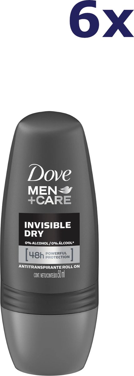 Goedkoopste 6x Dove Deo Roll-on Men - Care Invisible Dry 50 ml