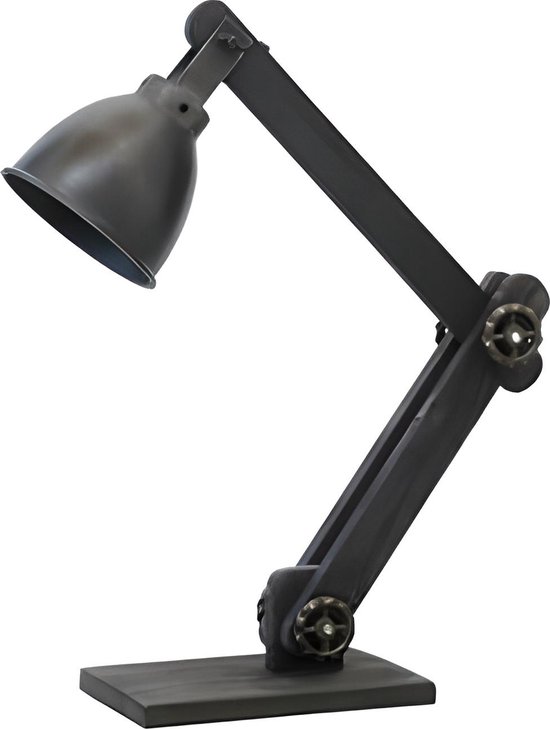 Tafellamp Zwart Geblakerd Sunburn Black - Afmeting. 50x15x45 cm - Merk. By Mooss