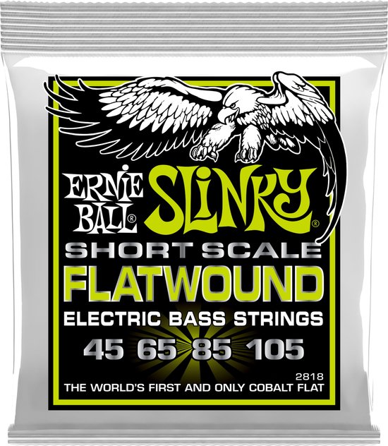 Ernie Ball EB2818 45-105 Flatwound - Snarenset voor 4-string basgitaar