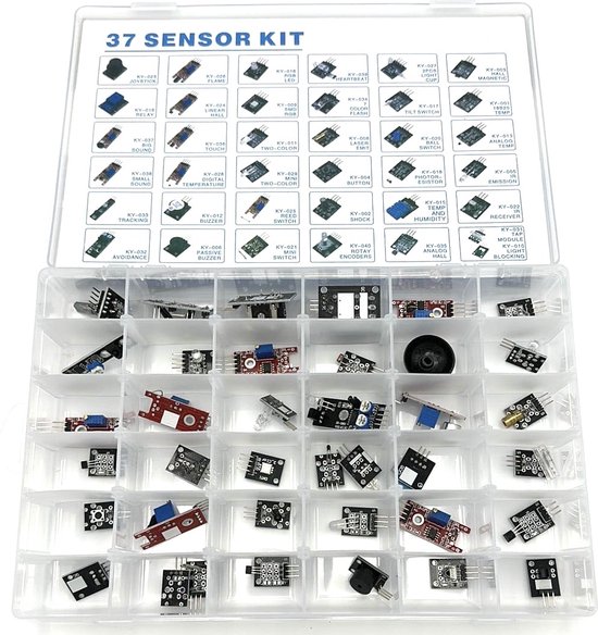 kit de 37 capteurs ou modules pour Arduino