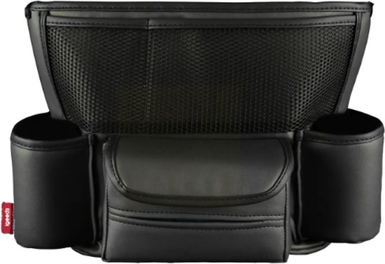 Igoods Car-Organizer - Organisateur de siège de voiture - Multi-poches - Ceintures réglables - Pratique pour les Enfants - Zwart