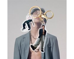 KPOP BTS Jung Kook Solo Seven JK Plastic Keyring Acrylic Keychain Bangtan Boys GOLDEN variant 2 (Sleutelhanger)