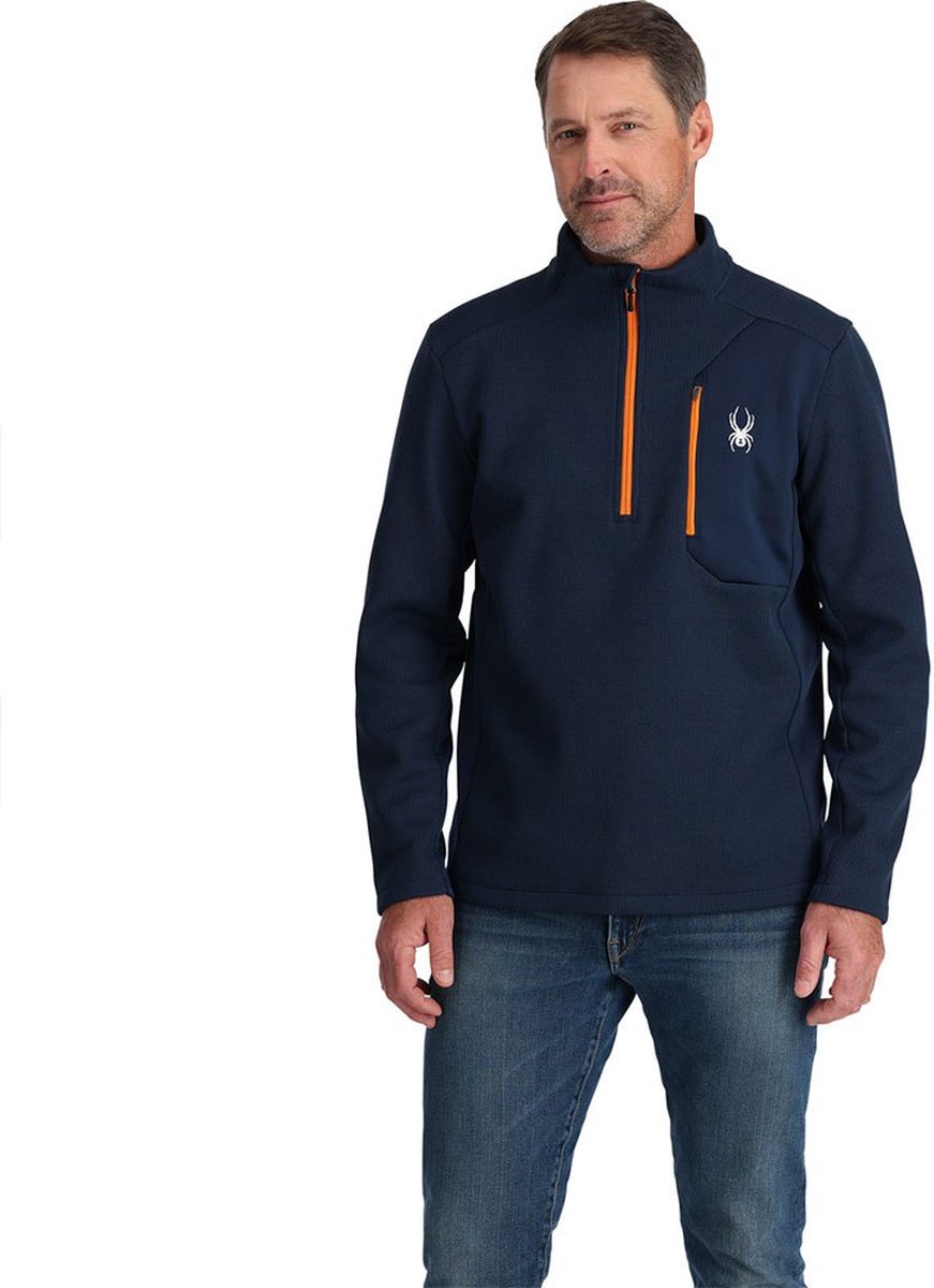 Spyder Bandit Fleece Met Halve Rits Man Blauw