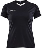 Craft Progress Contrast Shirt Korte Mouw Kinderen - Zwart / Wit | Maat: 158/164