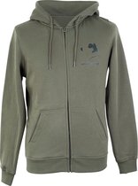The Zipper Hoodie - Groen/Zwart - Maat S