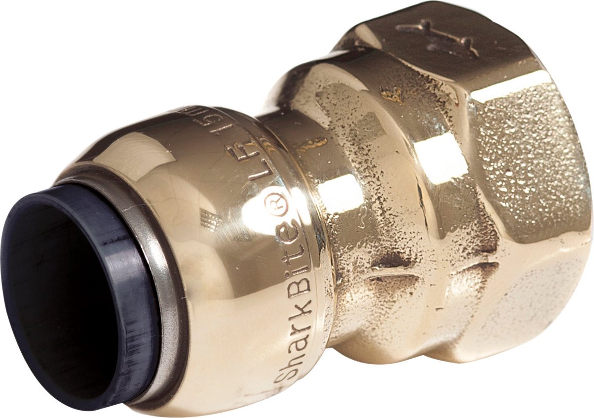 Sharkbite loodvrij messing schroefbus 28 mm x 1" BSP binnendraad