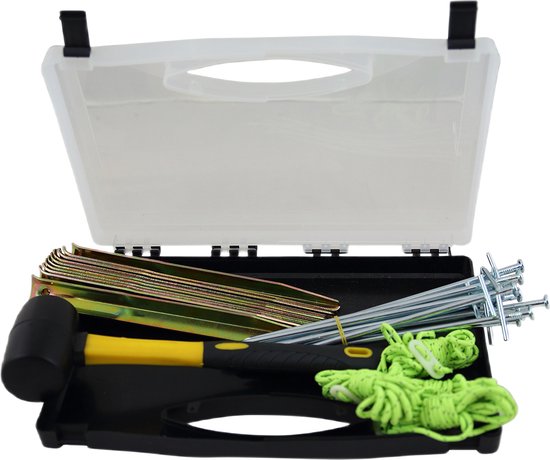 Redwood Tentaccessoires Koffer 25-delig - Stalen haringen - Zwart van Redwood — afbeelding 3