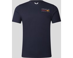 Red Bull Racing Logo Shirt Gekleurd Blauw XXL - Max Verstappen - Sergio Perez - Oracle