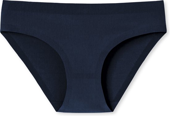 Slip SCHIESSER Invisible Cotton (lot de 1) - Slip bleu nuit sans couture pour femme - Taille : 36