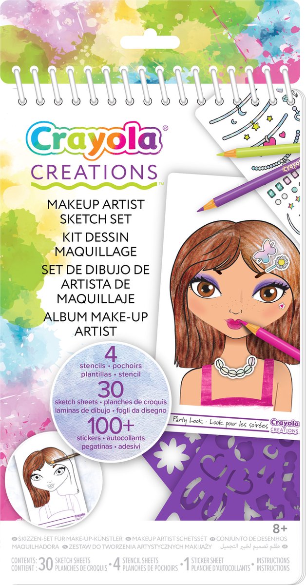 Crayola - Creations - Kleurboek - Make-Up Artist Schetsboek Voor Kinderen