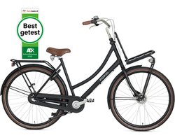 Popal Daily Dutch Prestige N3 Transportfiets - Stadsfiets Dames - 59 centimeter - Mat Zwart