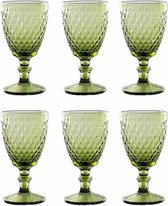 6-delige set glazen net Koning drinkglas glazen wijnglazen waterglas longdrinkglas (6 stuks wijnglas groen)
