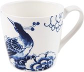 Grote mok - Royal Delft - mok 300 ml - Delfts blauw - peacock - theemok groot - koffiemok XL - cadeau voor vrouw