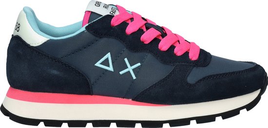 Sun68 Ally Solid Nylon Lage sneakers - Dames - Blauw - Maat 37