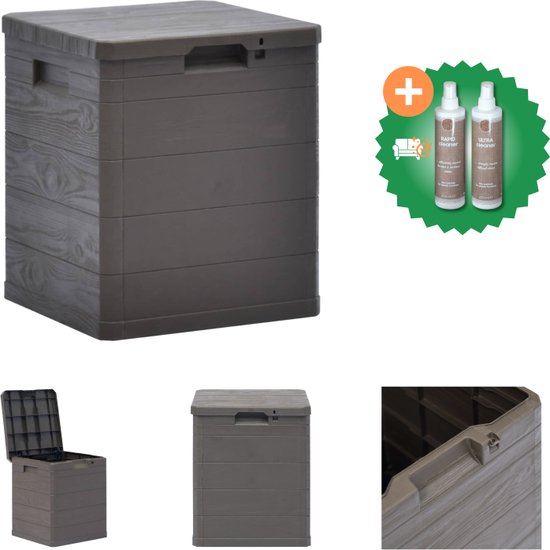 VidaLife Tuinbox - Opbergbox voor in de tuin - Opbergkist - Kussens