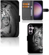 Wallet Bookcase Geschikt voor Samsung Galaxy S24 Plus Hoesje Tijger