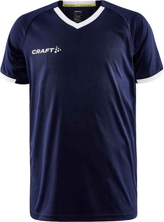 Craft Progress 2.0 Shirt Korte Mouw Kinderen - Marine | Maat: 122/128