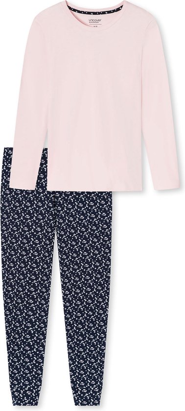 Schiesser Pyjama lange broek - Bleu-Rose - 177167-506 - 50