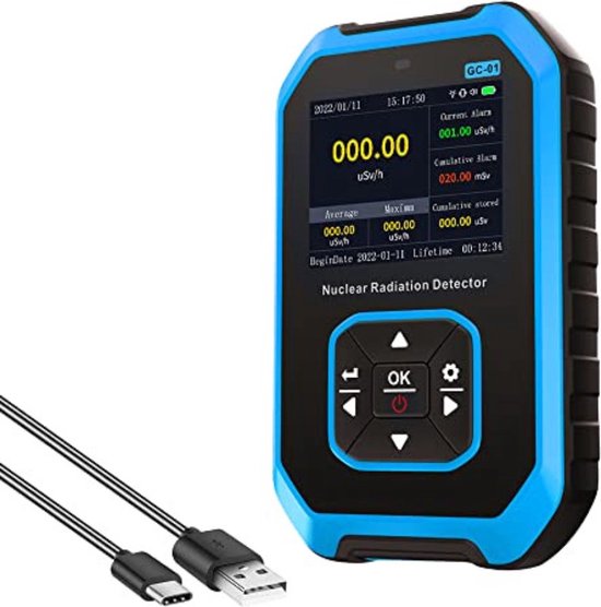 Foto: Geigerteller nucleaire stralingsdetector stralingsmeter bewakingsapparaat