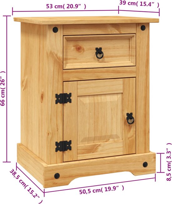 Wandkast 80x40x170 cm Mexicaans grenenhout Corona-stijl wit kopen