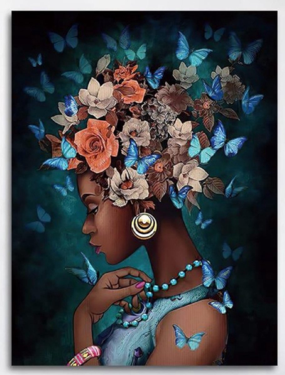 Blooming Beauty Canvas schilderij met frame. Afmeting 30x40