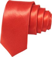 Fako Fashion® - Cravate Skinny - Uni - 145cm - Rouge