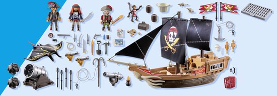 PLAYMOBIL Pirates Groot piratenschip - 71530