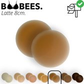 BOOBEES Nipple Covers - 8cm - Latte - Lightskin Huidskleur - Herbruikbaar - Tepelplakkers - Swimproof - Onzichtbaar - Kleine borsten