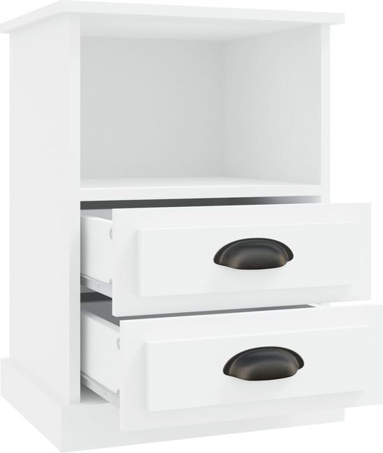 vidaXL Nachtkastjes 2 st 43x36x60 cm grijs sonoma eikenkleurig, modern nachtkastje, slaapkamerkast, bijzettafel, telefoonkast, opbergkast, accenttafel