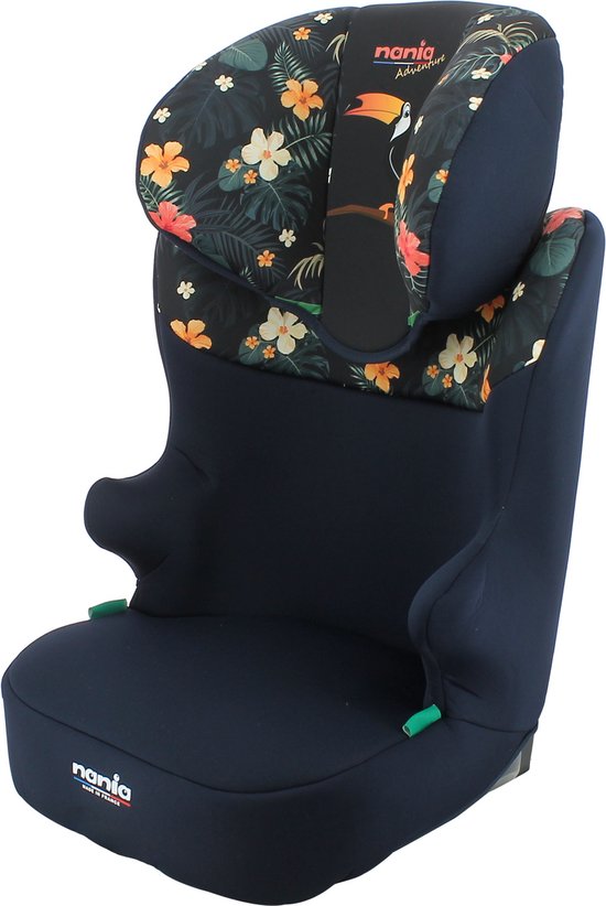 Product: Nania Start-i Kinderautostoel - lengte kind van 106 tot 140 cm - van 4 tot 10 jaar (indicatie) - 3-punts autogordel bevestiging - Adventure TOUCAN, van het merk NANIA