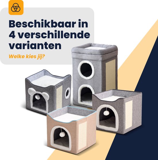 Buitenkattenhuis winterbestendig, waterdicht, met afneembaar transparant gordijn (M, zwart