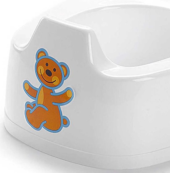 1x Baby/peuter plaspotje/wc potje wit met dieren print 27 cm - Zindelijkheidstraining - Babypotje — afbeelding 3