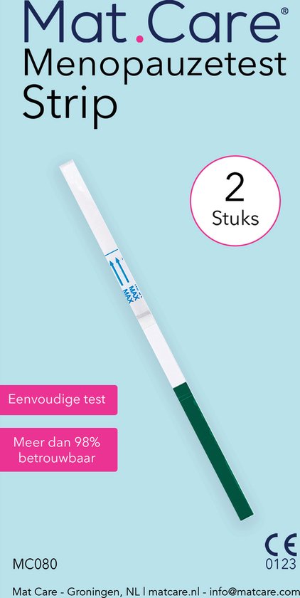 Mat Care Menopauzetest Strip - vruchtbaarheidstest vrouw - 2 stuks