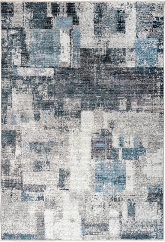 Lalee Medellin | Modern Vloerkleed Laagpolig | Silver Blue | Tapijt | Karpet | Nieuwe Collectie 2024 | Hoogwaardige Kwaliteit | 160x230 cm