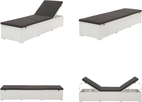 vidaXL Ligbed 2-persoons met kussens massief acaciahout grijs