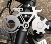*** Outil multifonction pratique pour vélo - Outils en acier inoxydable pour la réparation de vélos - Gadget Must pour les cyclistes - Pratique sur la Bébé en route - van Heble® ***