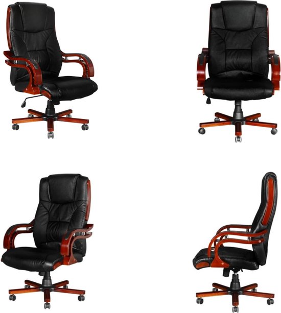 vidaXL Chaise de bureau de direction S280 Noir - Chaise de bureau - Chaises de bureau - Chaise de bureau - Chaises de bureau