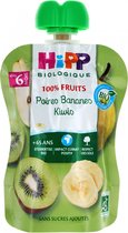 HiPP 100% Fruit Kalebassen Peren Bananen Kiwi's Vanaf 6 Maanden Biologisch 90 g