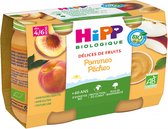 HiPP Fruit Delights Pomme Pêche Dès 4/6 Mois Bio 2 Pots