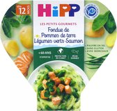 HiPP Les Petits Gourmets Aardappel Fondue Groene Groenten Zalm Vanaf 12 Maanden 230 g