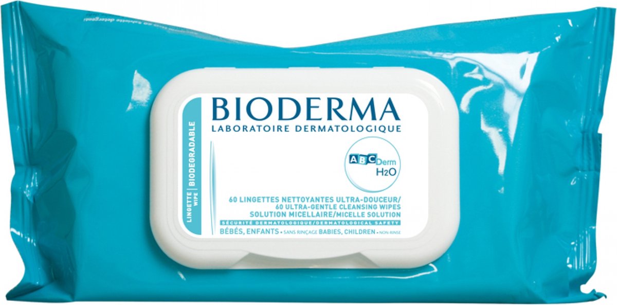 Goedkoopste Bioderma Abcderm H2o Reinig.doekjes Z/parab. 60
