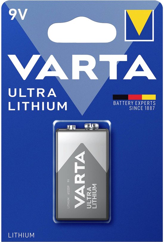 Varta 9V Lithium batterij - 50 stuks