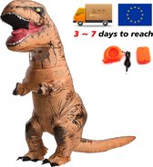 B.O.S. - Opblaasbaar T-rex Dinosaurus kostuum - Met Opblaas Pomp - Dinosaurus pak - Dino pak volwassenen - Carnaval
