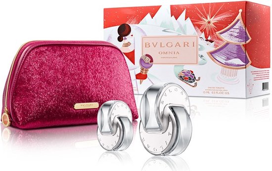 Bvlgari Omnia Crystalline - Giftset - Eau de Toilette 65 ml + Eau de Toilette 15 ml + Luxe Bvlgari Pouch