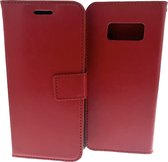 Portemonnee Book Case Hoesje Geschikt voor: Samsung Galaxy S8 Plus - Rood