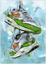 Sneaker poster green 50x70 cm