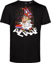 T-shirt Alaaf | Carnavalskleding heren | Carnaval Kostuum | Foute Party | Zwart | maat 3XL