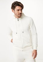 HAROLD Basic Hooded Zip Through Sweat Mannen - Off White - Maat XL